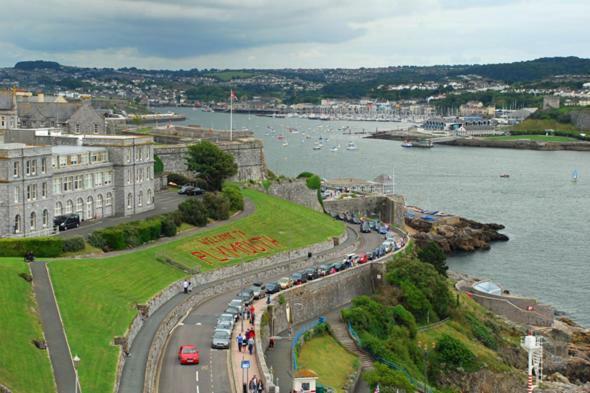 Ocean Crescent Plymouth City Centre Penthouse Level Over 25'S Only Exterior foto